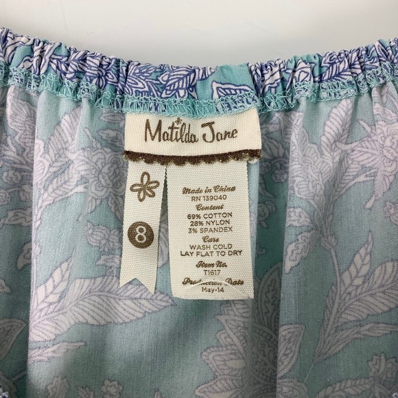 Matilda Jane Peasant Tunic Top multi color Size 8 EUC - Picture 3 of 10